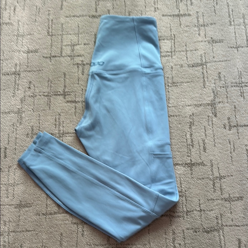 Lorna Jane Utility Pocket Ankle Biter Leggings, Voyage Blue, XS